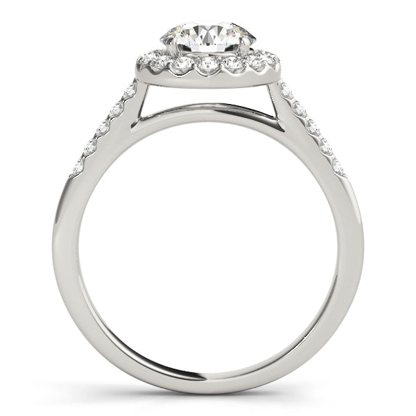 Halo Pavé Diamond Engagement Ring (1/4 ct. tw.)