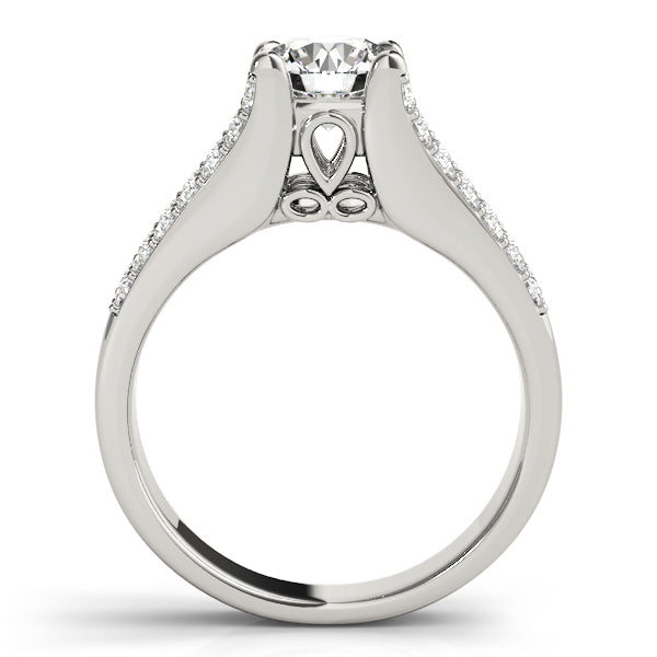 Split Shank Pavé Diamond Engagement Ring (1/4 ct. tw.)
