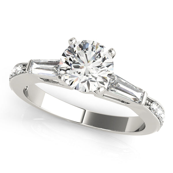 Graduated Tapered Baguette Diamond Engagement Ring (5/8 ct. tw.)