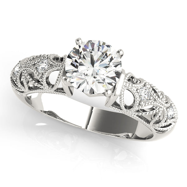 Vintage Milgrain Diamond Engagement Ring (1/20 ct. tw.)
