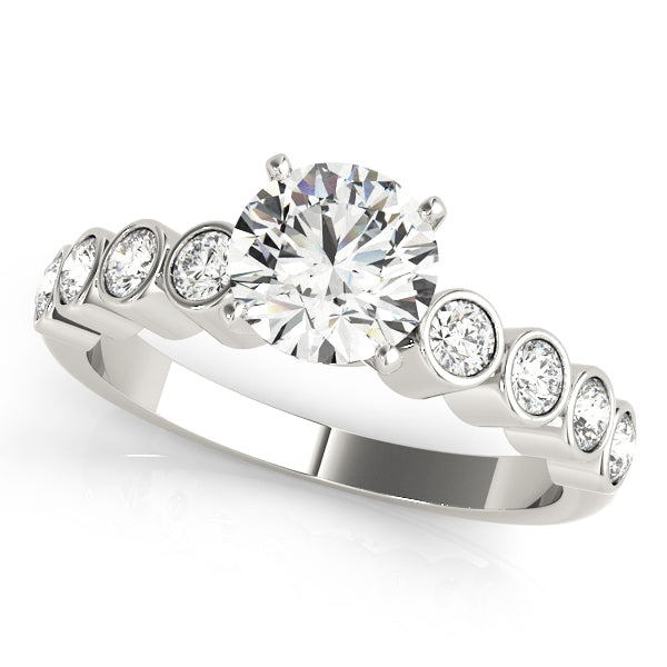 Channel-Set Bezel Diamond Engagement Ring (1/3 ct. tw.)