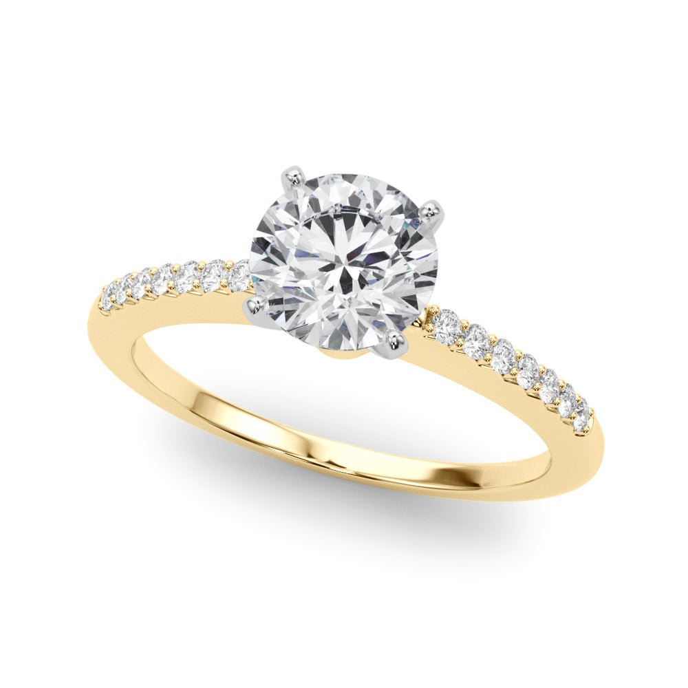 Petite Pavé Diamond Engagement Ring (1/8 ct. tw.)