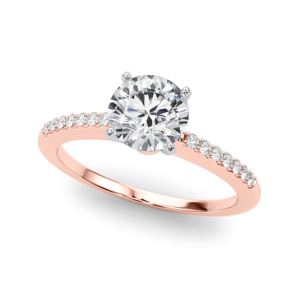 Petite Pavé Diamond Engagement Ring (1/8 ct. tw.)