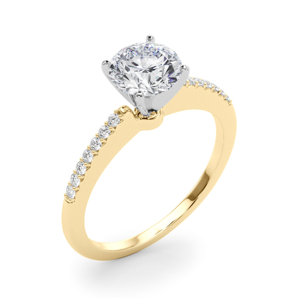 Petite Pavé Diamond Engagement Ring (1/8 ct. tw.)