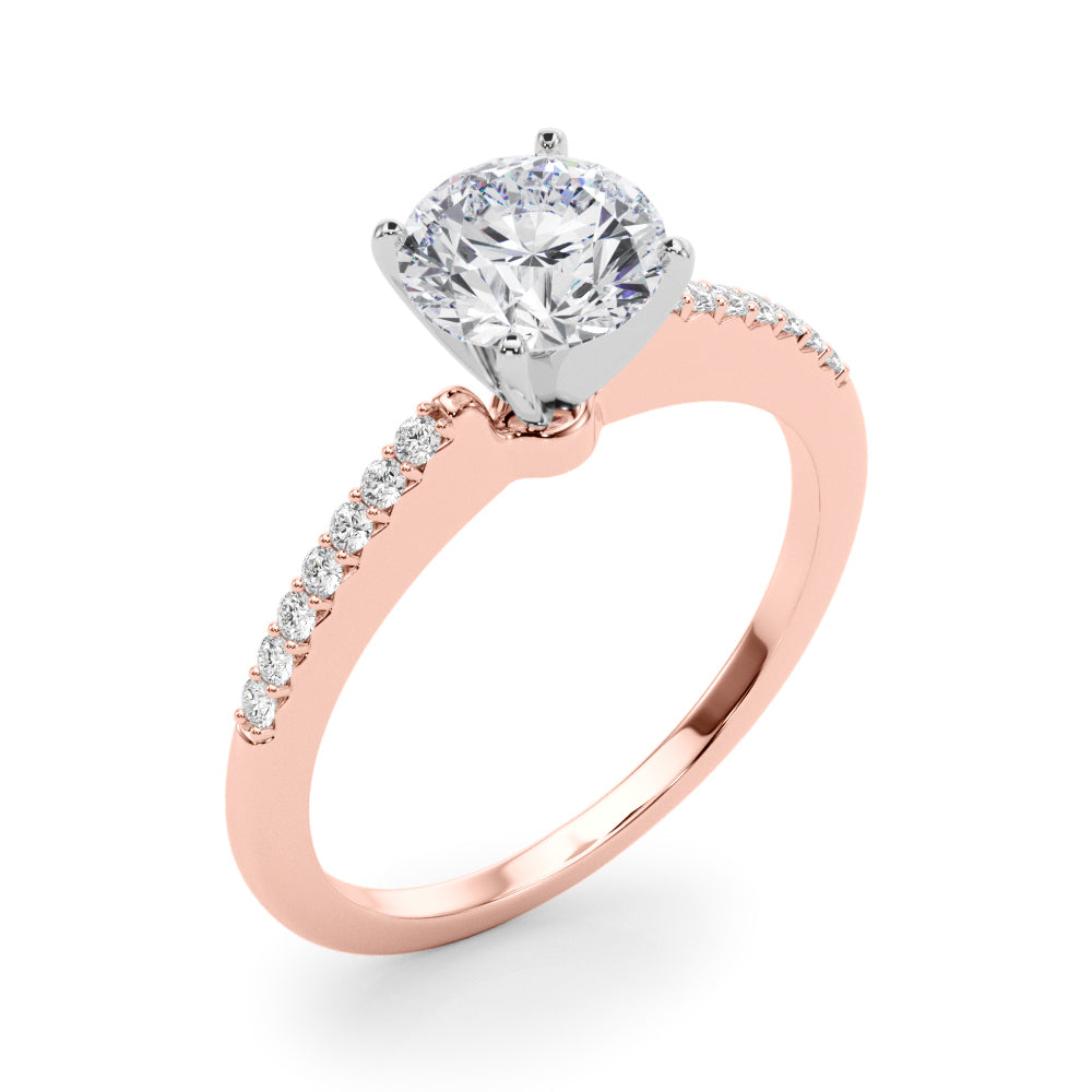 Petite Pavé Diamond Engagement Ring (1/8 ct. tw.)