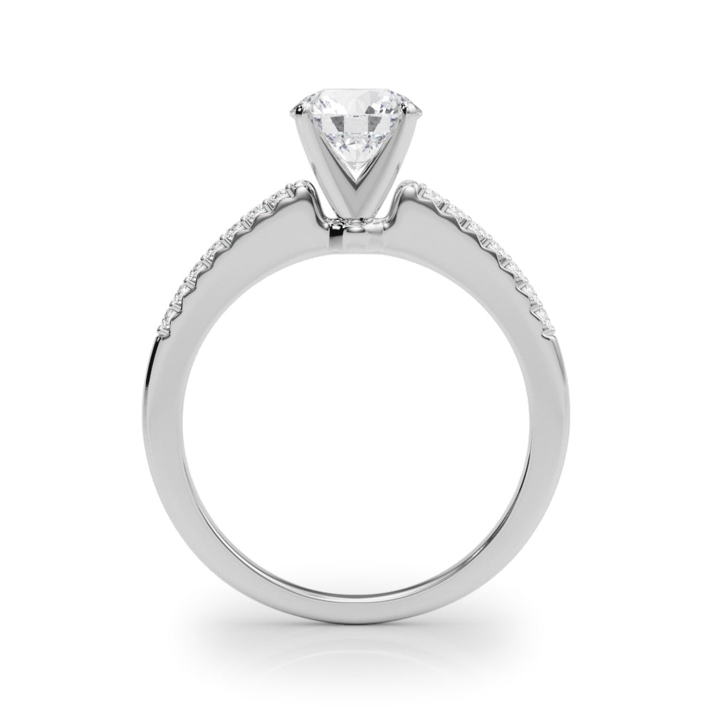 Petite Pavé Diamond Engagement Ring (1/8 ct. tw.)