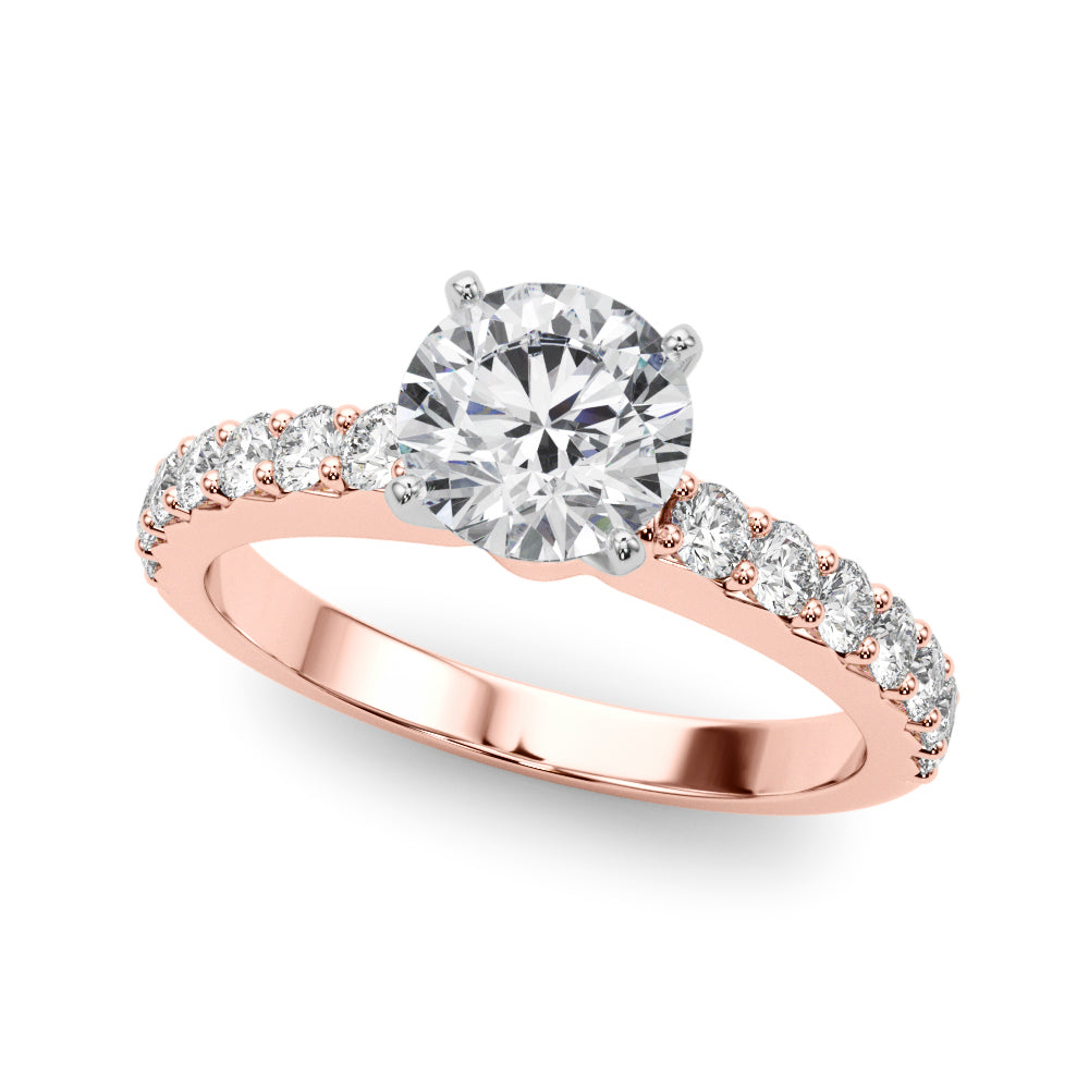 Petite Pavé Diamond Engagement Ring (1/3 ct. tw.)