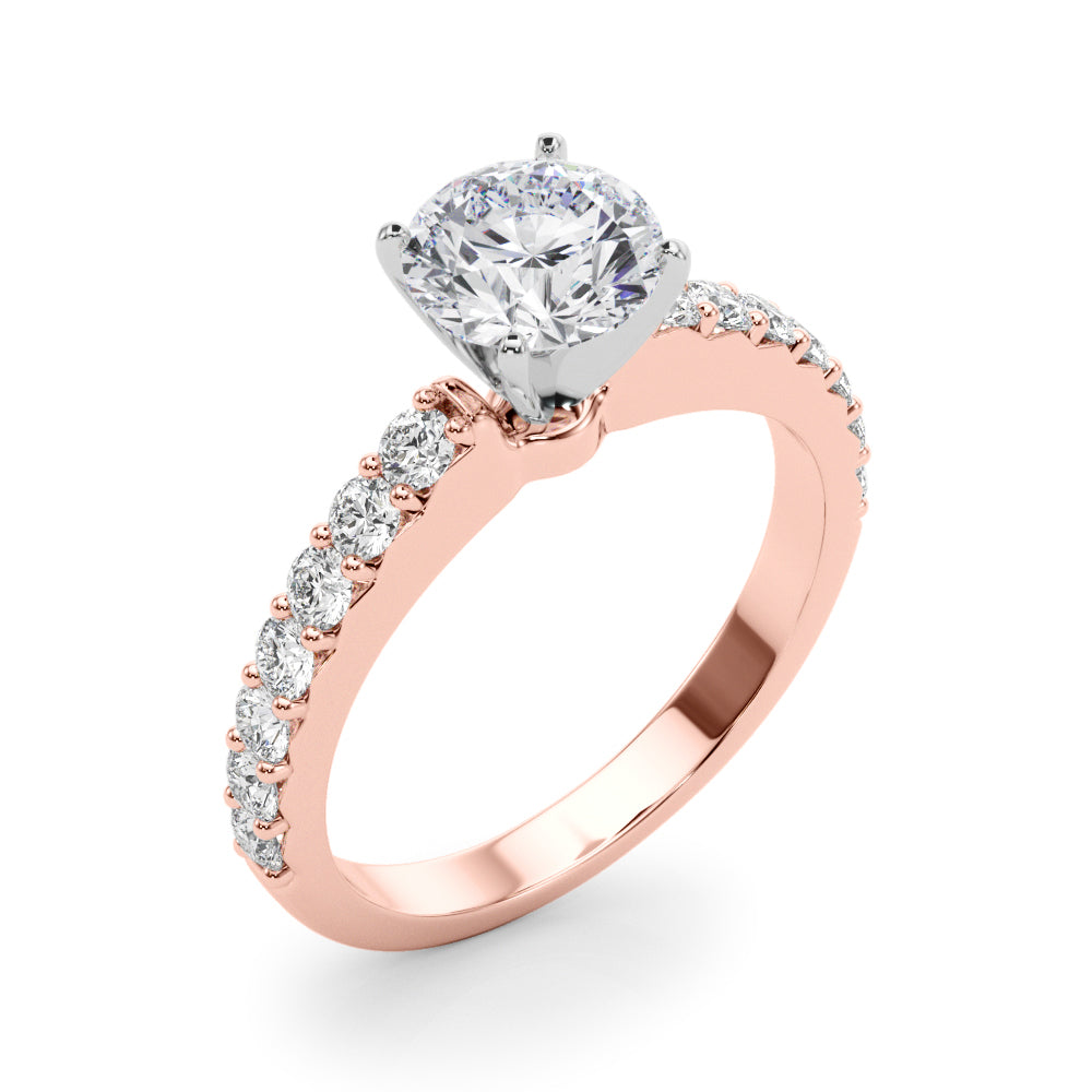 Petite Pavé Diamond Engagement Ring (1/3 ct. tw.)