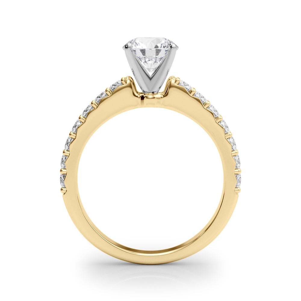 Petite Pavé Diamond Engagement Ring (1/3 ct. tw.)