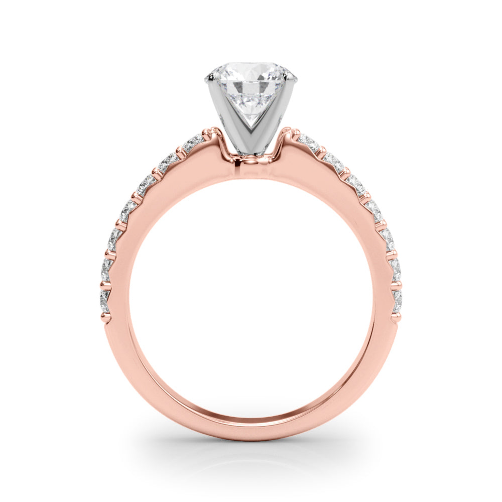 Petite Pavé Diamond Engagement Ring (1/3 ct. tw.)