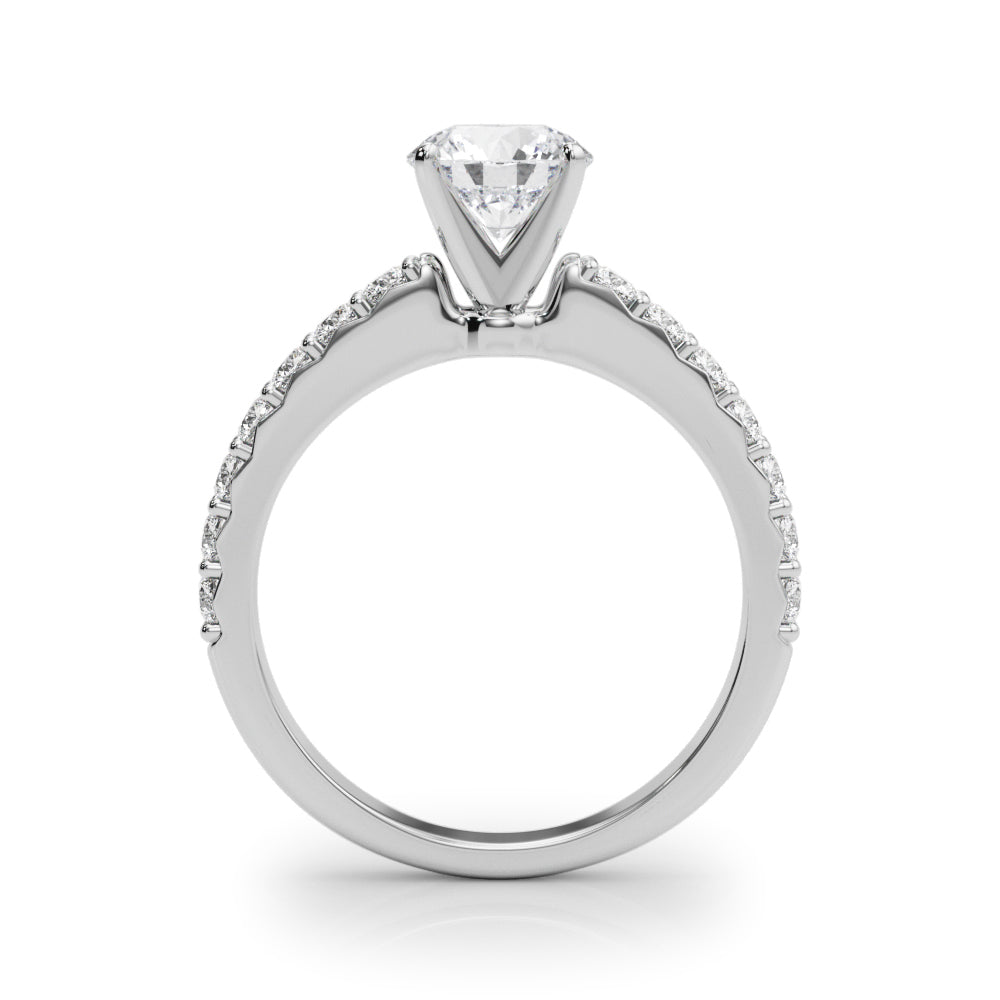 Petite Pavé Diamond Engagement Ring (1/3 ct. tw.)
