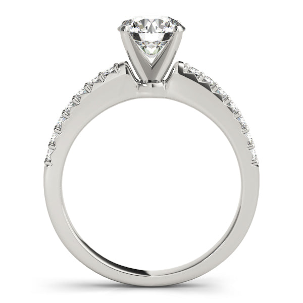 Petite Pavé Diamond Engagement Ring (1/2 ct. tw.)