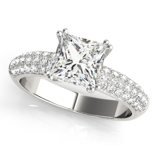 Pavé Diamond Engagement Ring (3/8 ct. tw.)