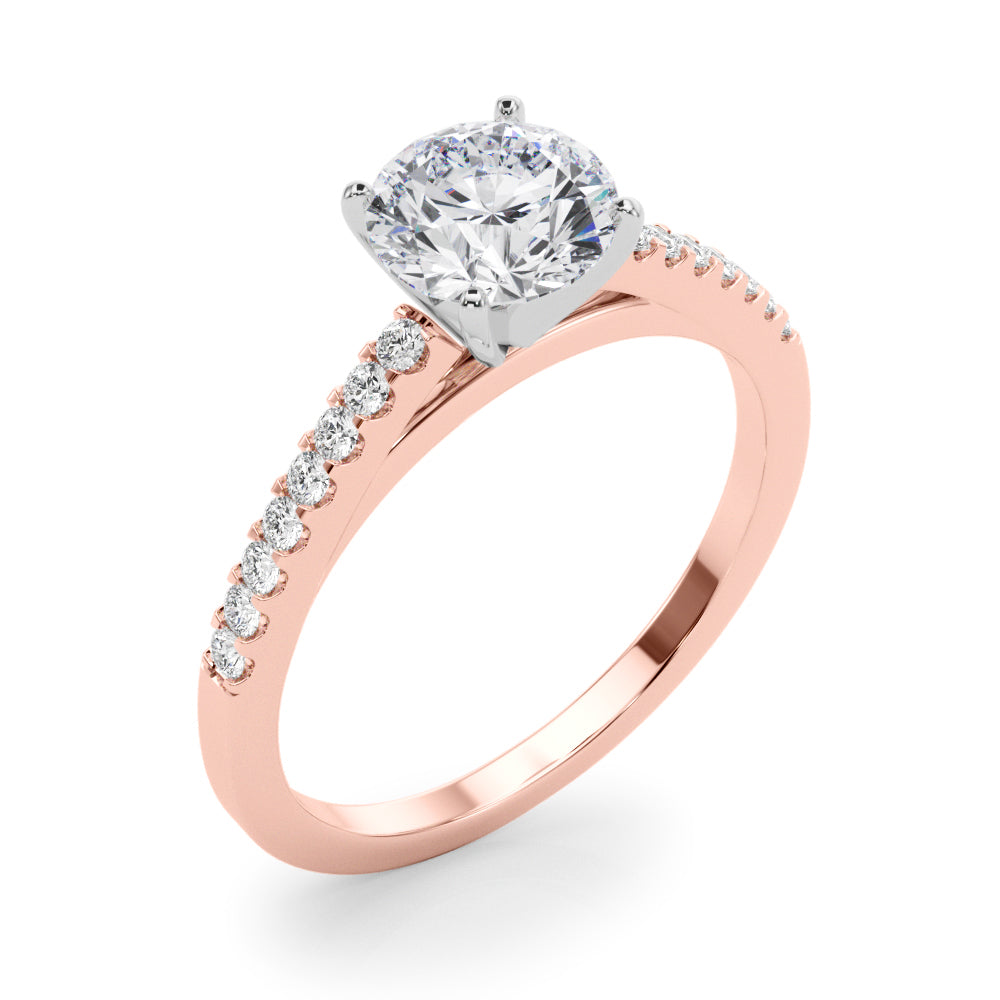 Petite Pavé Diamond Engagement Ring (1/6 ct. tw.)