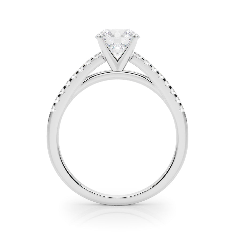 Petite Pavé Diamond Engagement Ring (1/6 ct. tw.)