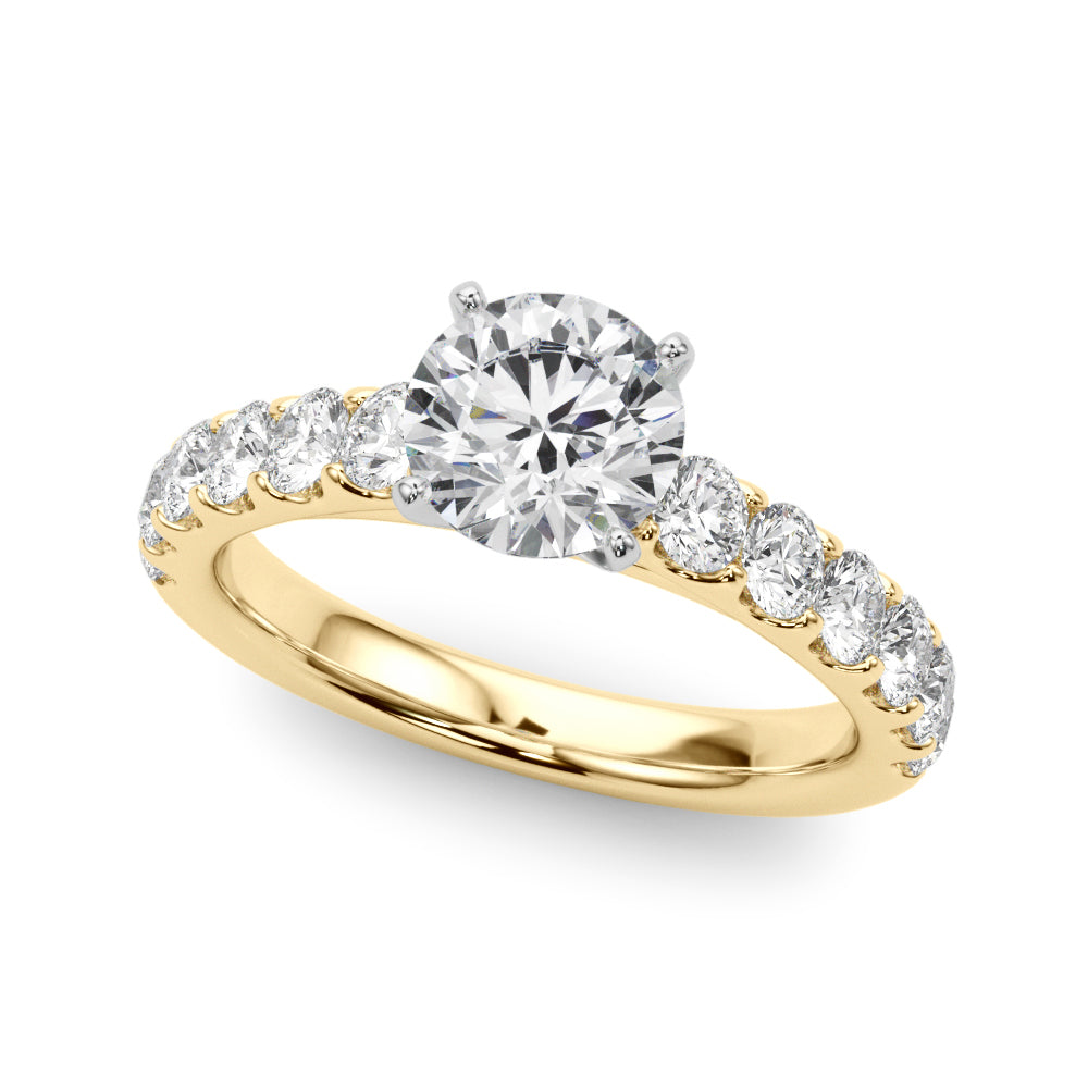 Petite Pavé Diamond Engagement Ring (1 ct. tw.)