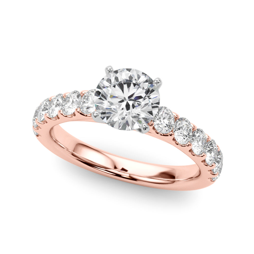 Petite Pavé Diamond Engagement Ring (1 ct. tw.)