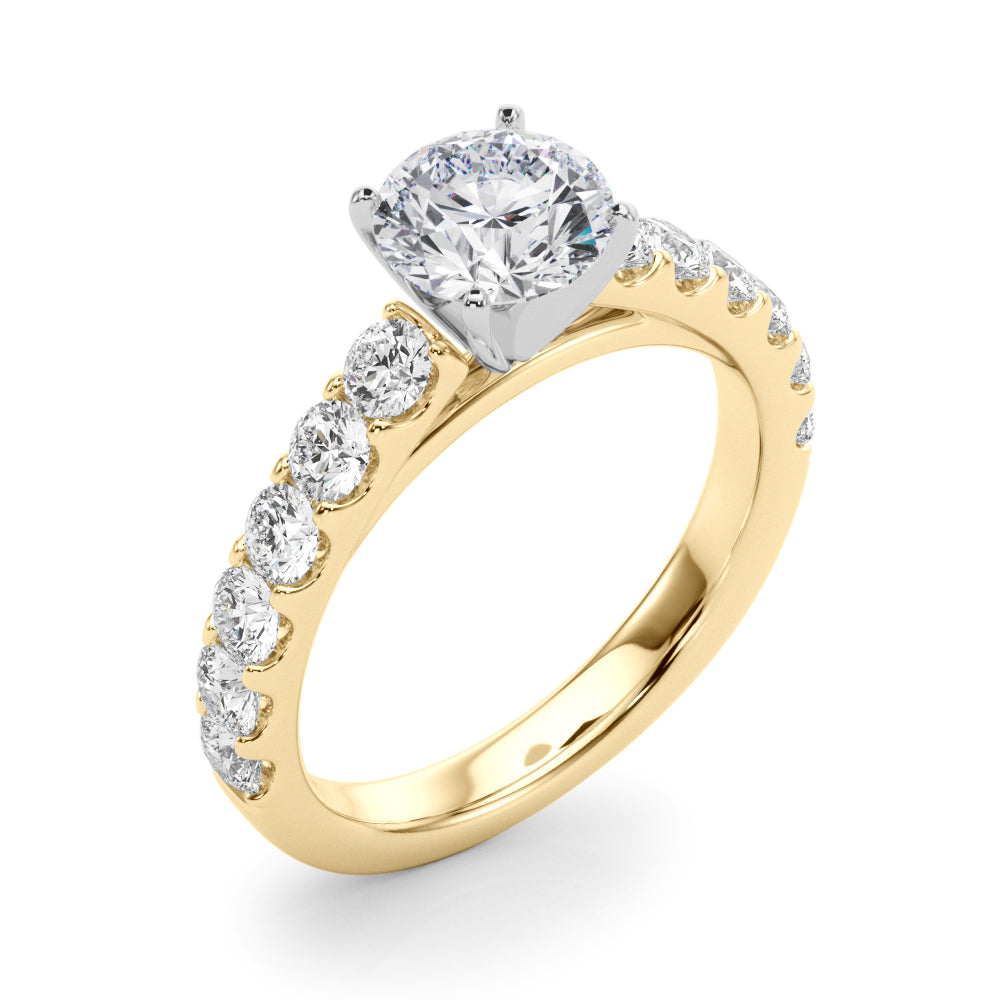Petite Pavé Diamond Engagement Ring (1 ct. tw.)