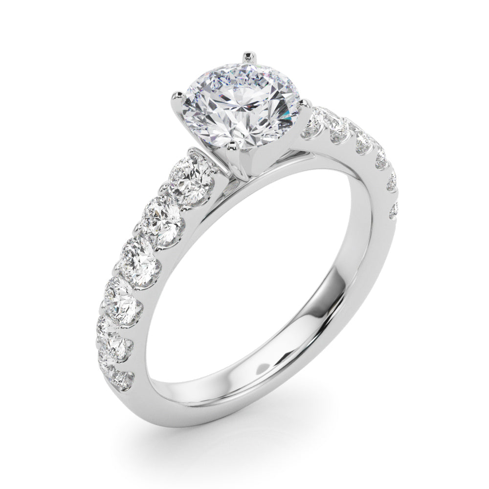 Petite Pavé Diamond Engagement Ring (1 ct. tw.)