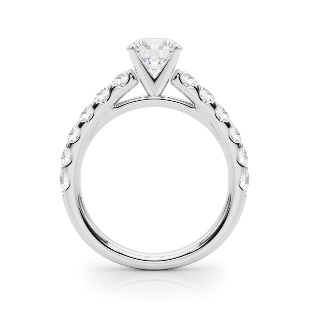 Petite Pavé Diamond Engagement Ring (1 ct. tw.)