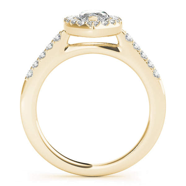 Halo Pavé Diamond Engagement Ring (1/4 ct. tw.)