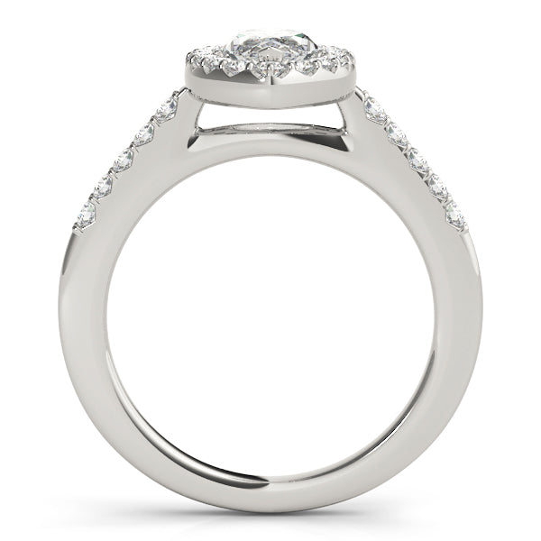 Halo Pavé Diamond Engagement Ring (1/5 ct. tw.)