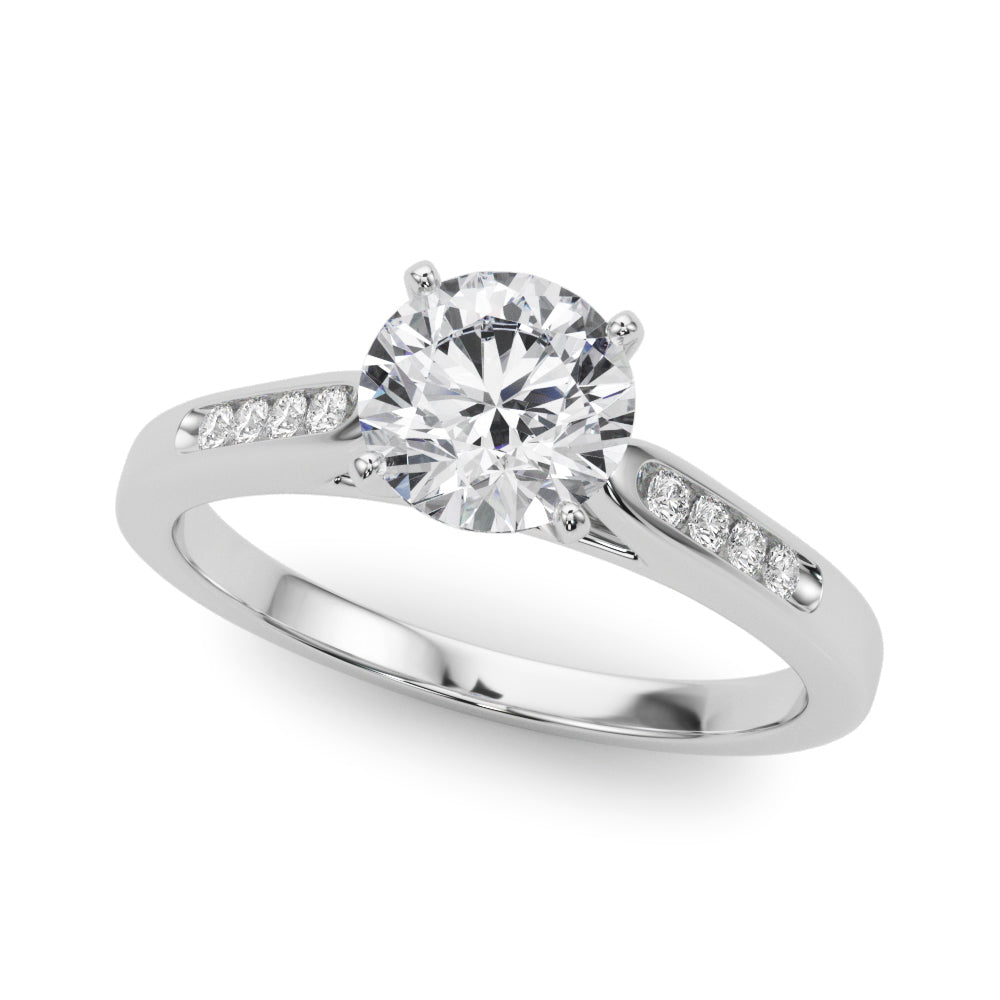 Channel-Set Diamond Engagement Ring (1/15 ct. tw.)