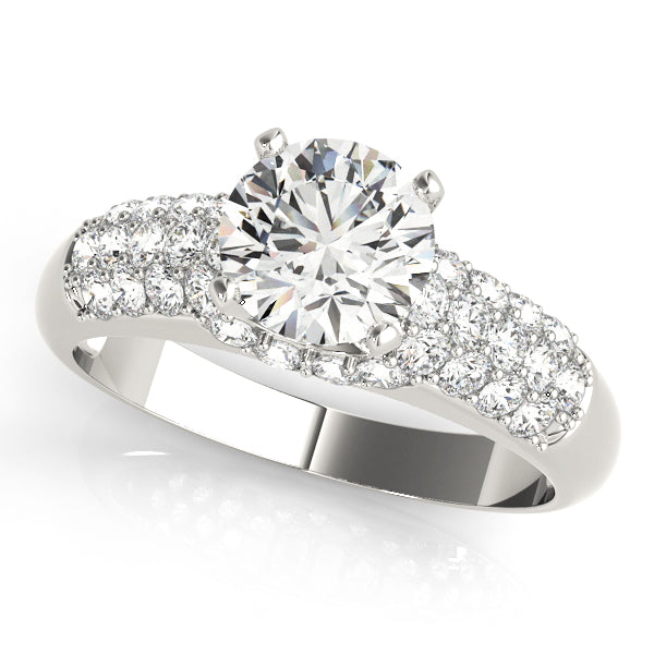 Graduated Pavé Diamond Engagement Ring (1/2 ct. tw.)