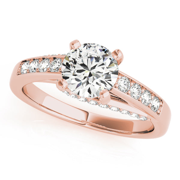 Twist Channel-Set Diamond Engagement Ring (1/3 ct. tw.)