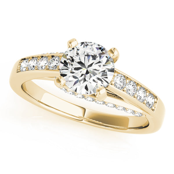 Twist Channel-Set Diamond Engagement Ring (1/3 ct. tw.)