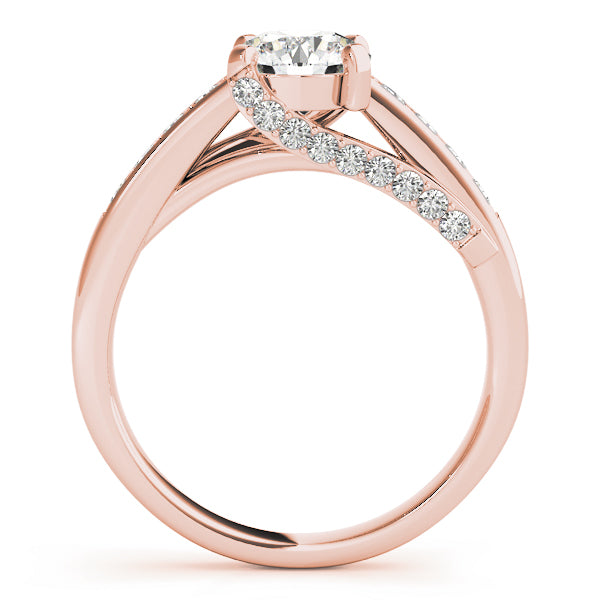 Twist Channel-Set Diamond Engagement Ring (1/3 ct. tw.)