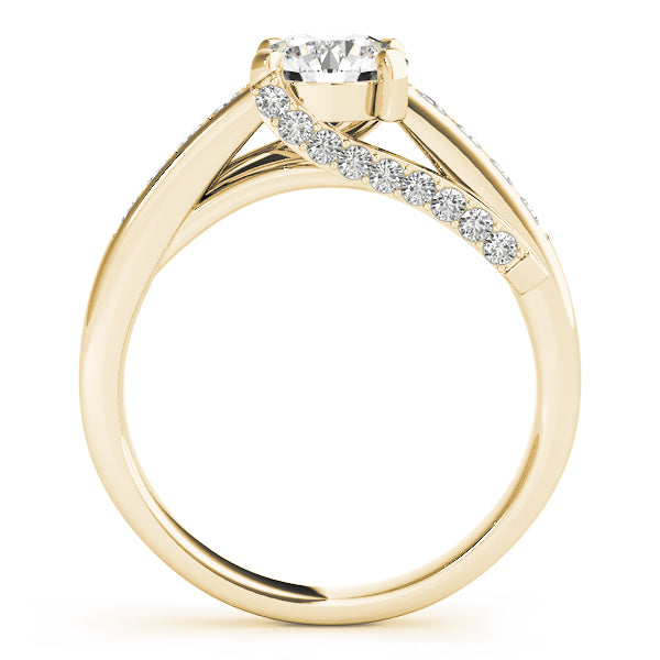 Twist Channel-Set Diamond Engagement Ring (1/3 ct. tw.)