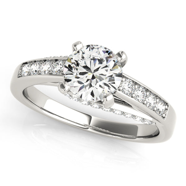 Twist Channel-Set Diamond Engagement Ring (1/3 ct. tw.)