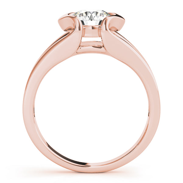 Architectural Tension Setting Diamond Engagement Ring
