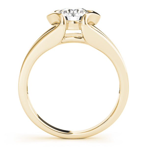 Architectural Tension Setting Diamond Engagement Ring