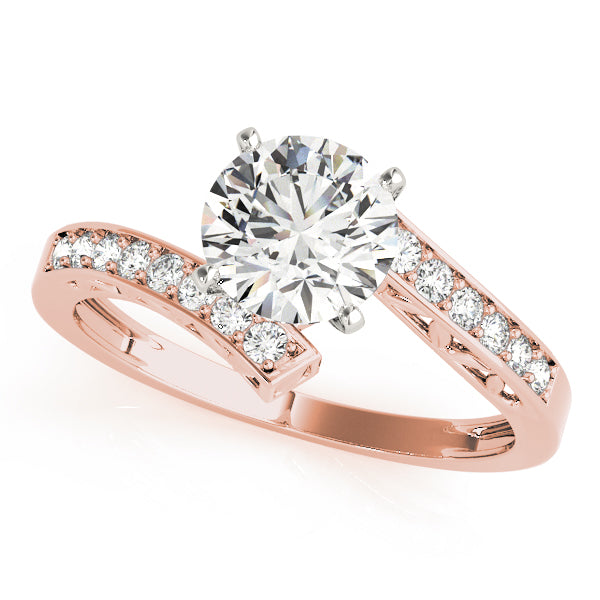 Channel-Set Twist Diamond Engagement Ring (1/4 ct. tw.)