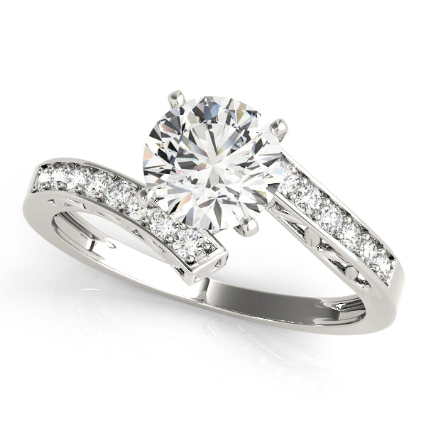 Channel-Set Twist Diamond Engagement Ring (1/4 ct. tw.)