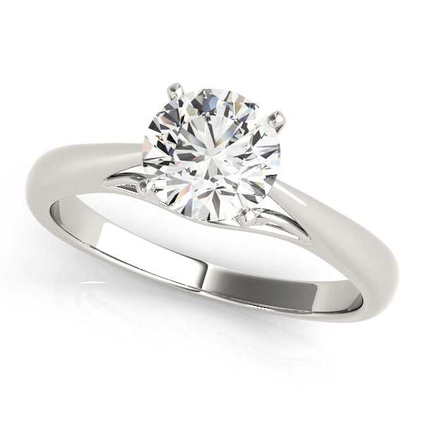 Classic Four-Prong Solitaire Diamond Engagement Ring
