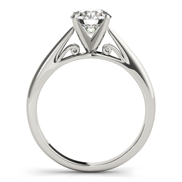 Classic Four-Prong Solitaire Diamond Engagement Ring