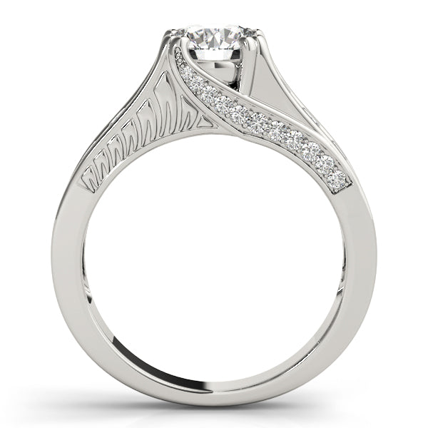 Channel-Set Split Shank Diamond Engagement Ring (1/2 ct. tw.)
