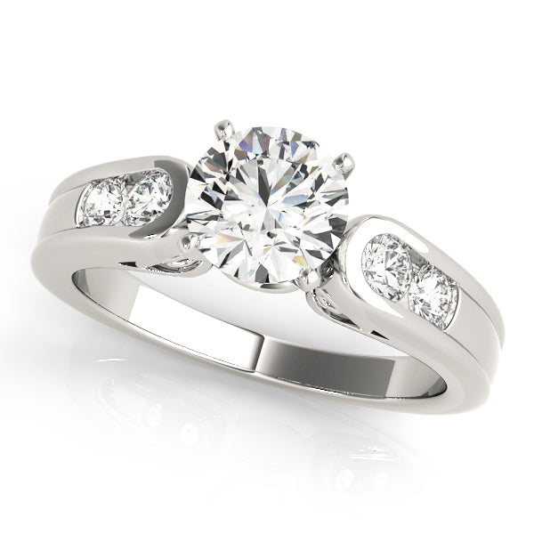 Channel-Set Diamond Engagement Ring (3/8 ct. tw.)