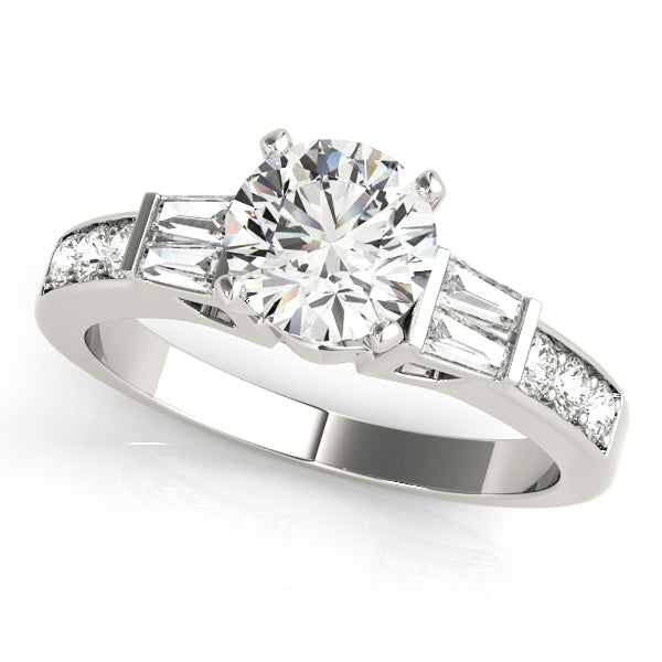 Channel-Set and Bar-Set Baguette Diamond Engagement Ring (3/8 ct. tw.)