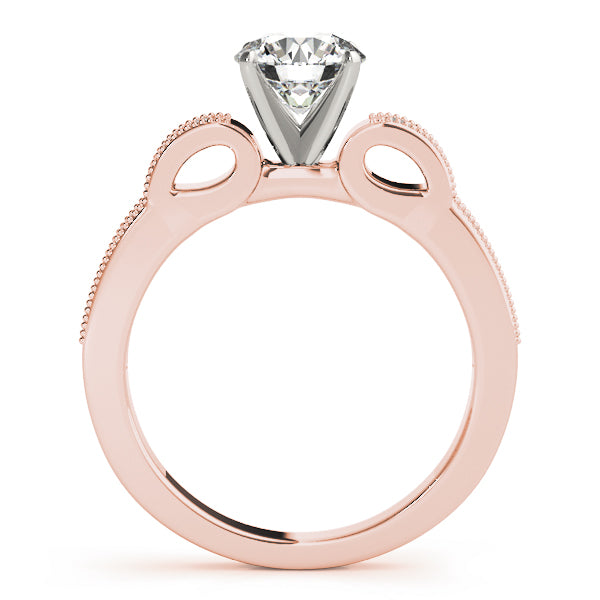 Scalloped Milgrain Diamond Engagement Ring (1/6 ct. tw.)