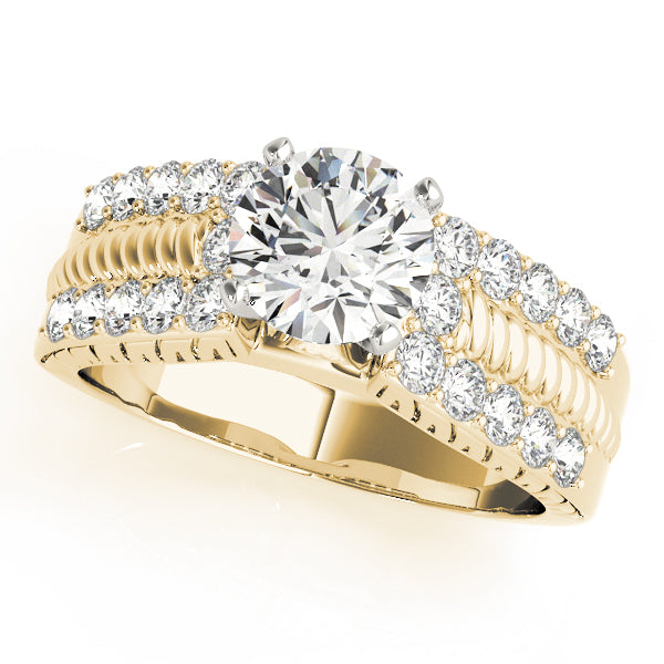 Channel-Set Split Shank Diamond Engagement Ring (1/2 ct. tw.)