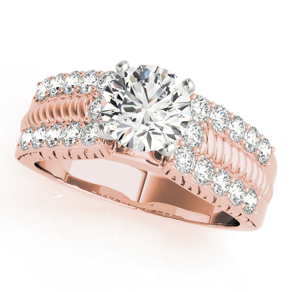Channel-Set Split Shank Diamond Engagement Ring (1/2 ct. tw.)