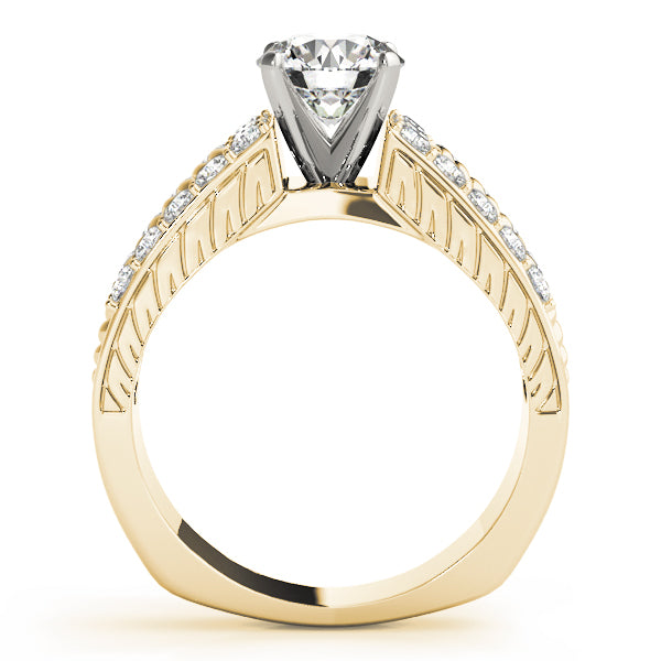 Channel-Set Split Shank Diamond Engagement Ring (1/2 ct. tw.)