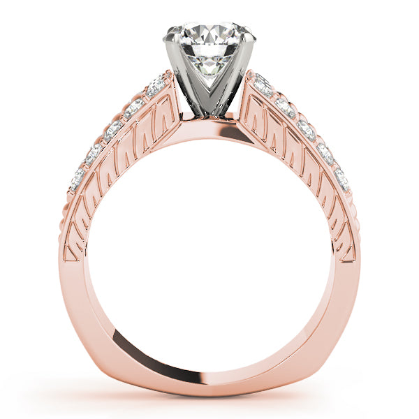 Channel-Set Split Shank Diamond Engagement Ring (1/2 ct. tw.)