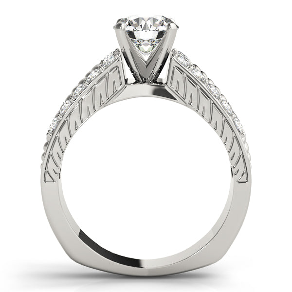 Channel-Set Split Shank Diamond Engagement Ring (1/2 ct. tw.)