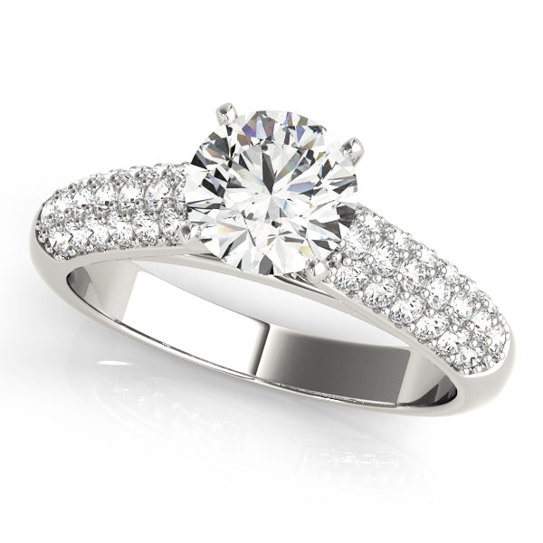 Riviera Pavé Diamond Engagement Ring (3/8 ct. tw.)