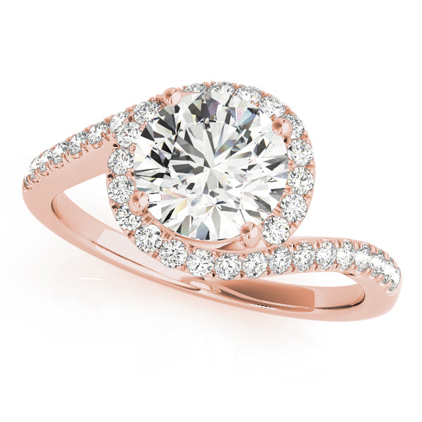 Twist Pavé Diamond Engagement Ring (1/8 ct. tw.)
